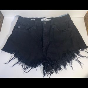 Black high waisted shorts